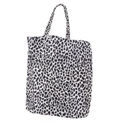 Zebra Skin, Vector Textures, White Black Background Giant Grocery Tote