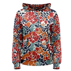 Colorfuleclecticfloralpattern Women s Pullover Hoodie