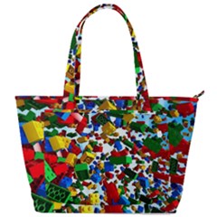 Falling Lego Bricks, Desenho Back Pocket Shoulder Bag 