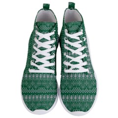 Christmas Knit Digital Men s Lightweight High Top Sneakers