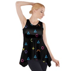 Kids , Kids , Background, Doodle Side Drop Tank Tunic