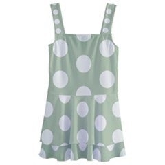 Polk Dots Seamless Pattern Kids  Layered Skirt Swimsuit