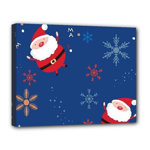 Feliz Natal, Santa, Merry Christmas Canvas 14  X 11  (stretched)