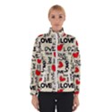 Love Abstract Background Love Textures Women s Bomber Jacket View1