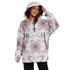 Floral Flora Flower Seamless Pattern Women s Ski And Snowboard Waterproof Breathable Jacket