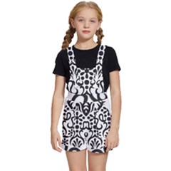 A Black And White Image Of An Ornate Design Kids  Short Overalls by catchydesignhill