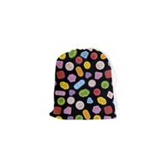 Ecstasy Pills Pattern Drawstring Pouch (xs)