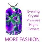 Fashion Evening Crystal Primrose, Abstract Night Flowers
