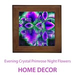 Home Decor Evening Crystal Primrose, Abstract Night Flowers