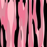 Pink and Black Camo Abstract