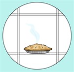 Pie Cooling on the Window Pane Patterns Accessories