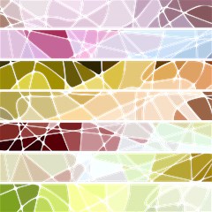 geometric mosaic line rainbow