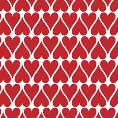 hearts pattern seamless red love