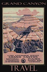 vintage travel poster grand canyon