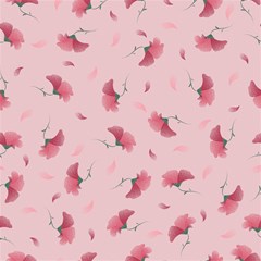 flowers pattern pink background