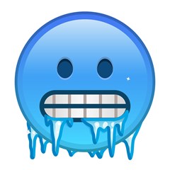 emoji freeze face