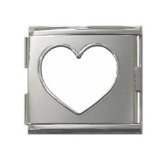 Mega Link Heart Italian Charm (18mm) Icon