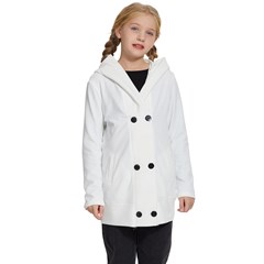 Kids  Double Breasted Button Coat Icon