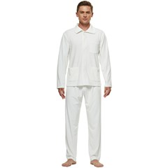 Men s Long Sleeve Velvet Pocket Pajamas Set Icon