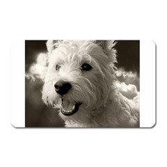 Westie Puppy Large Sticker Magnet (rectangle) by Koalasandkangasplus