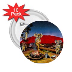 Uluru  10 Pack Regular Button (round) by Koalasandkangasplus