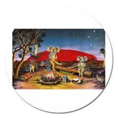 Uluru  Extra Large Sticker Magnet (round) by Koalasandkangasplus