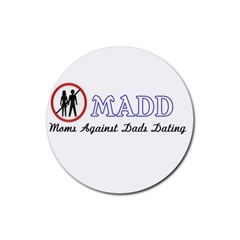 Madd 4 Pack Rubber Drinks Coaster (round) by OrbTees