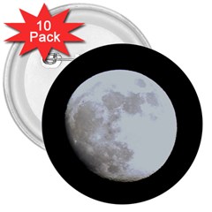 Moon 10 Pack Large Button (round) by LigerTees