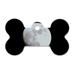 Moon Twin-sided Dog Tag (bone)