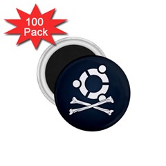 Ubuntu Bone 100 Pack Small Magnet (round)