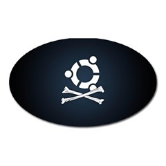 Ubuntu Bone Large Sticker Magnet (oval)