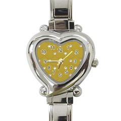 Gold Diamond Bling  Classic Elegant Ladies Watch (heart)