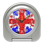 Distressed British Flag Bling Desk Alarm Clock Front