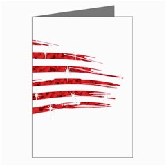 Sparkling American Flag Large Greeting Card by artattack4all