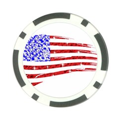 Sparkling American Flag 10 Pack Poker Chip by artattack4all