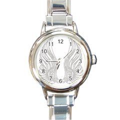 Angel Bling Wings Classic Elegant Ladies Watch (round) by artattack4all