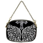 Bling Wings and Cross Single-sided Evening Purse Front