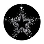 Sparkling Bling Star Cluster Ceramic Ornament (Round) Front
