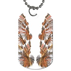 Brown Feather Wing Single-sided Dog Tag by artattack4all