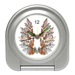 Brown Feather Wing Desk Alarm Clock by artattack4all