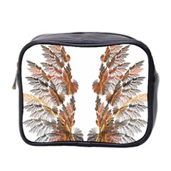 Brown Feather Wing Twin-sided Cosmetic Case by artattack4all