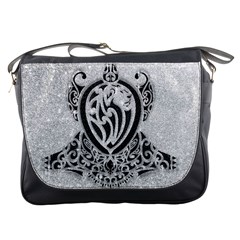 Diamond Bling Lion Messenger Bag