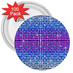 Rainbow Of Colors, Bling And Glitter 100 Pack Large Button (round) by artattack4all