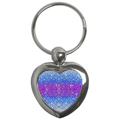 Rainbow Of Colors, Bling And Glitter Key Chain (heart) by artattack4all