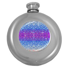 Rainbow Of Colors, Bling And Glitter Hip Flask (round) by artattack4all