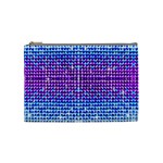 Rainbow of Colors, Bling and Glitter Medium Makeup Purse Front