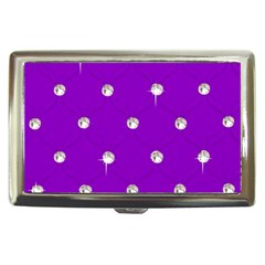 Royal Purple And Silver Bead Bling Cigarette Box by artattack4all