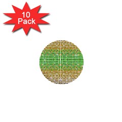 Diamond Cluster Color Bling 10 Pack Mini Button (round) by artattack4all