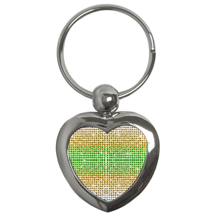 Diamond Cluster Color Bling Key Chain (Heart)