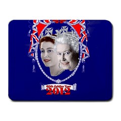 Queen Elizabeth 2012 Jubilee Year Small Mouse Pad (rectangle) by artattack4all